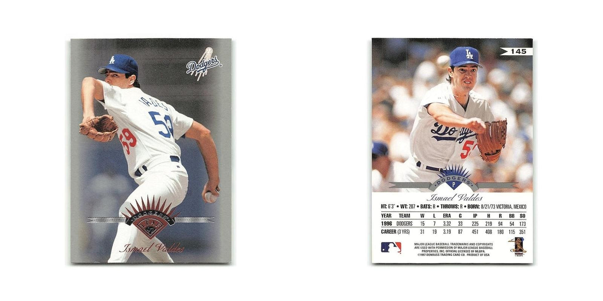 Ismael Valdes 1997 Leaf #145 Los Angeles Dodgers Baseball Card NM