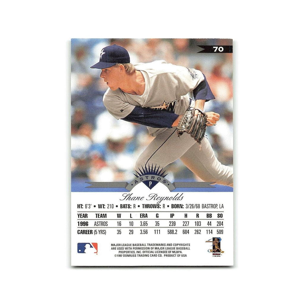 Shane Reynolds 1997 Leaf #70 Houston Astros Baseball Card NM