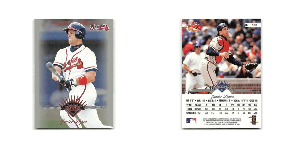 Javy Lopez 1997 Leaf #93 Atlanta Braves Baseball Card NM