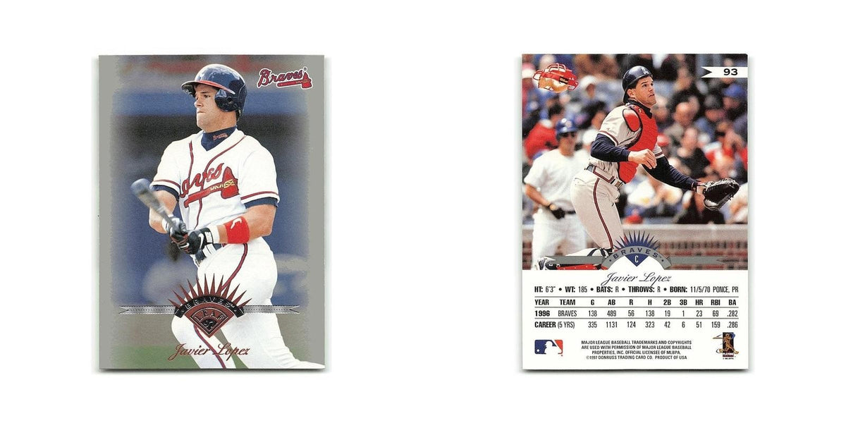 Javy Lopez 1997 Leaf #93 Atlanta Braves Baseball Card NM