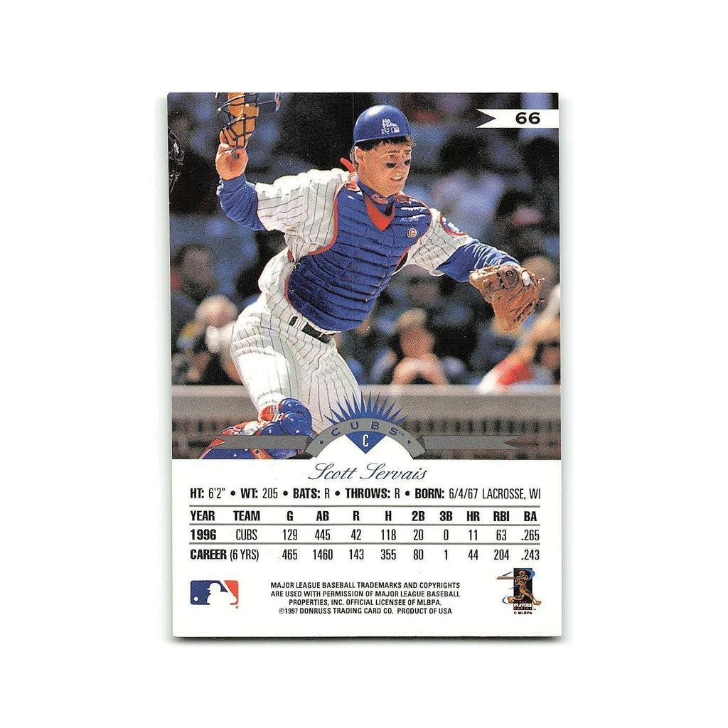 Scott Servais 1997 Leaf #66 Chicago Cubs Baseball Card NM