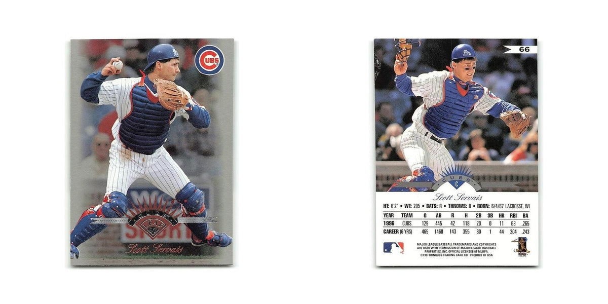 Scott Servais 1997 Leaf #66 Chicago Cubs Baseball Card NM