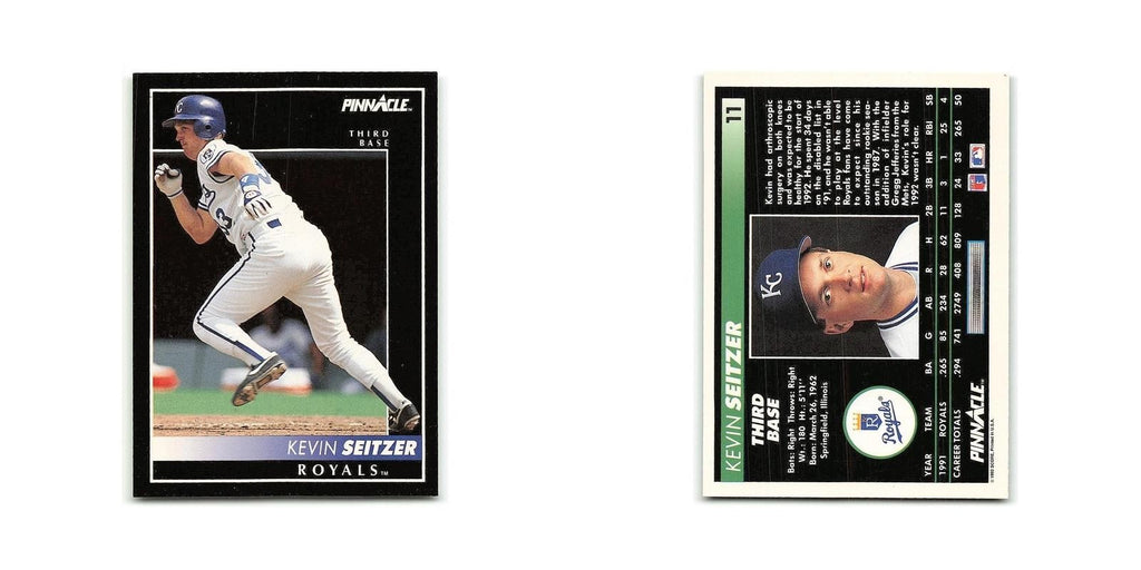 Kevin Seitzer 1992 Pinnacle #11 Kansas City Royals Baseball Card NM