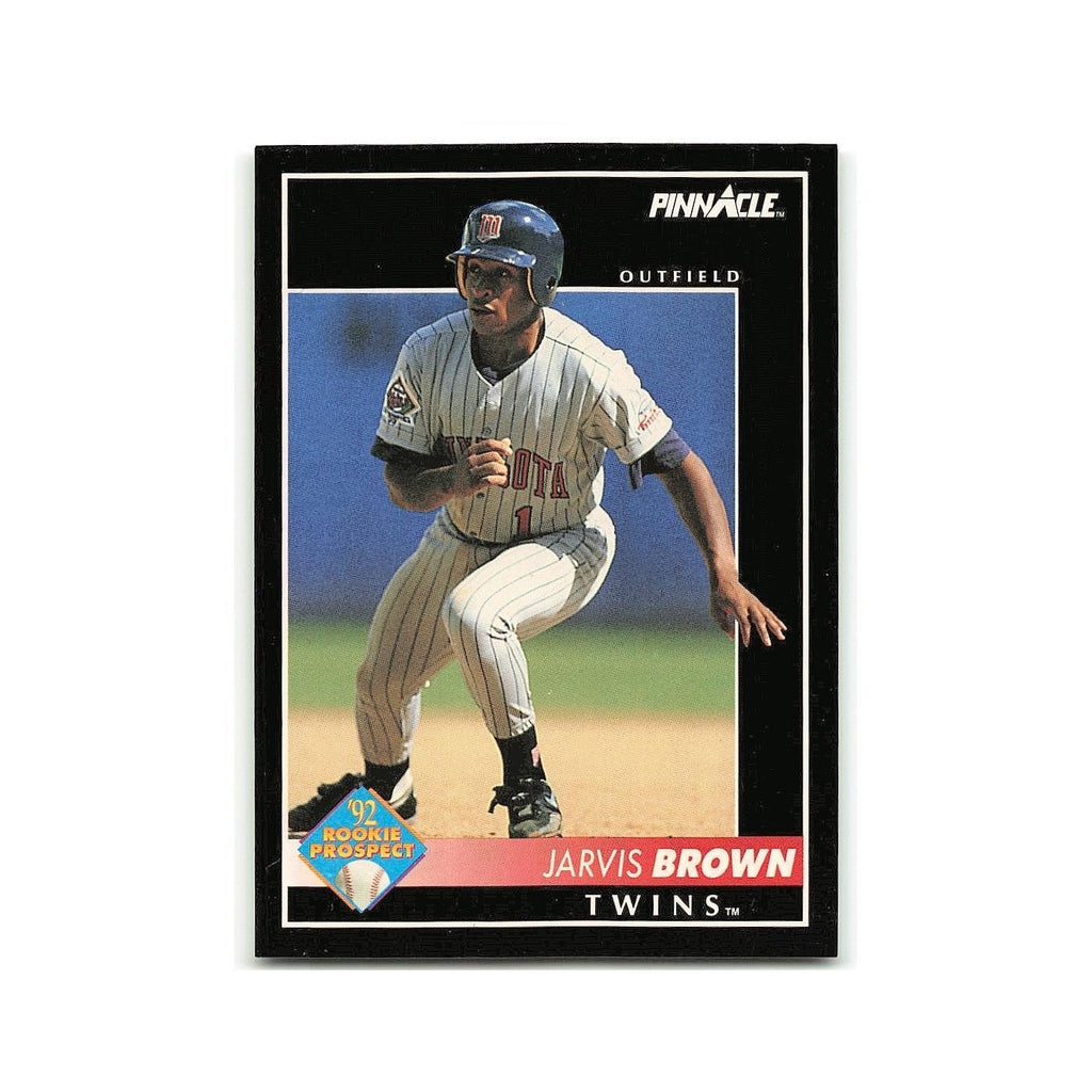 Jarvis Brown Rookie 1992 Pinnacle #544 Minnesota Twins Baseball Card NM