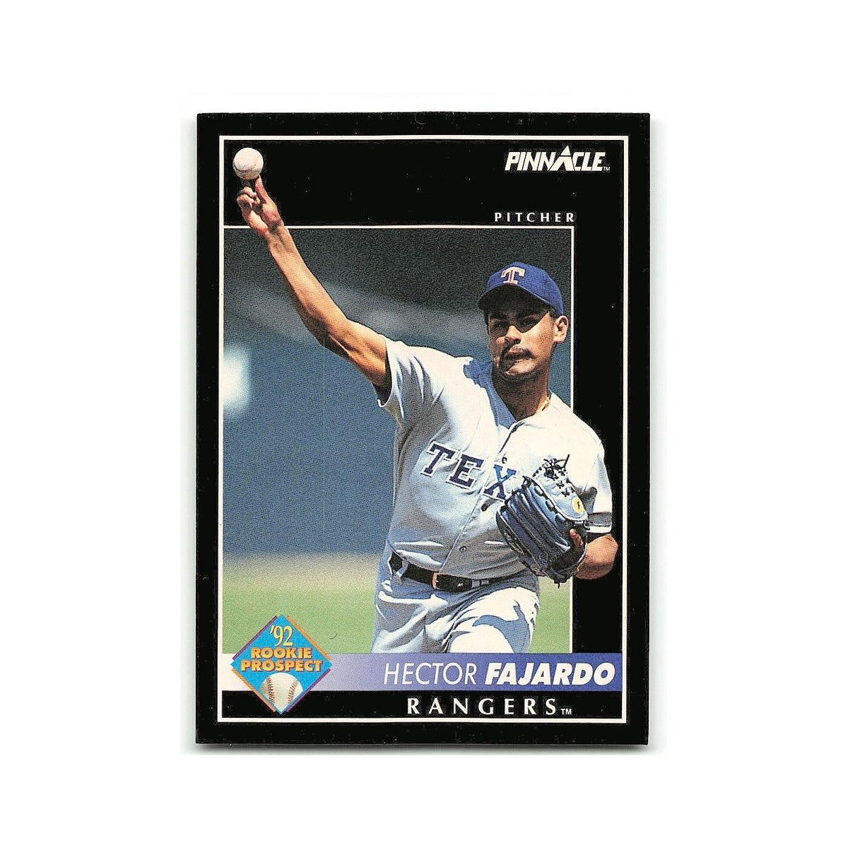 Hector Fajardo Rookie 1992 Pinnacle #573 Texas Rangers Baseball Card NM