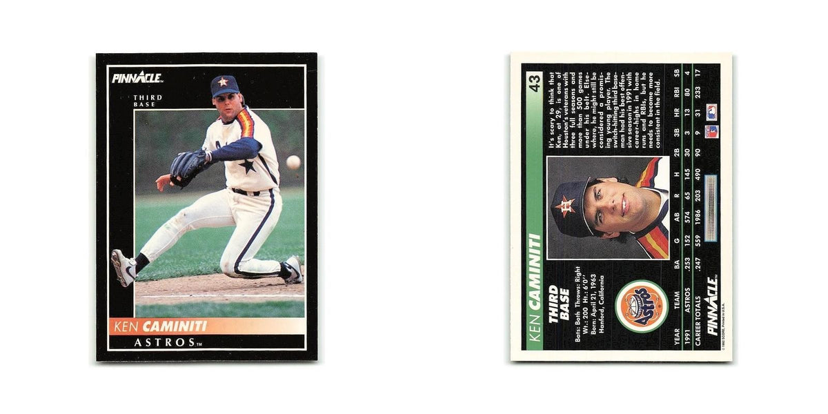 Ken Caminiti 1992 Pinnacle #43 Houston Astros Baseball Card NM