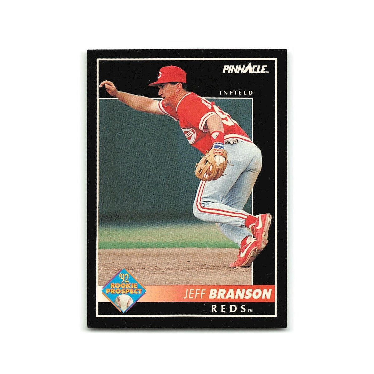 Jeff Branson Rookie 1992 Pinnacle #533 Cincinnati Reds Baseball Card NM