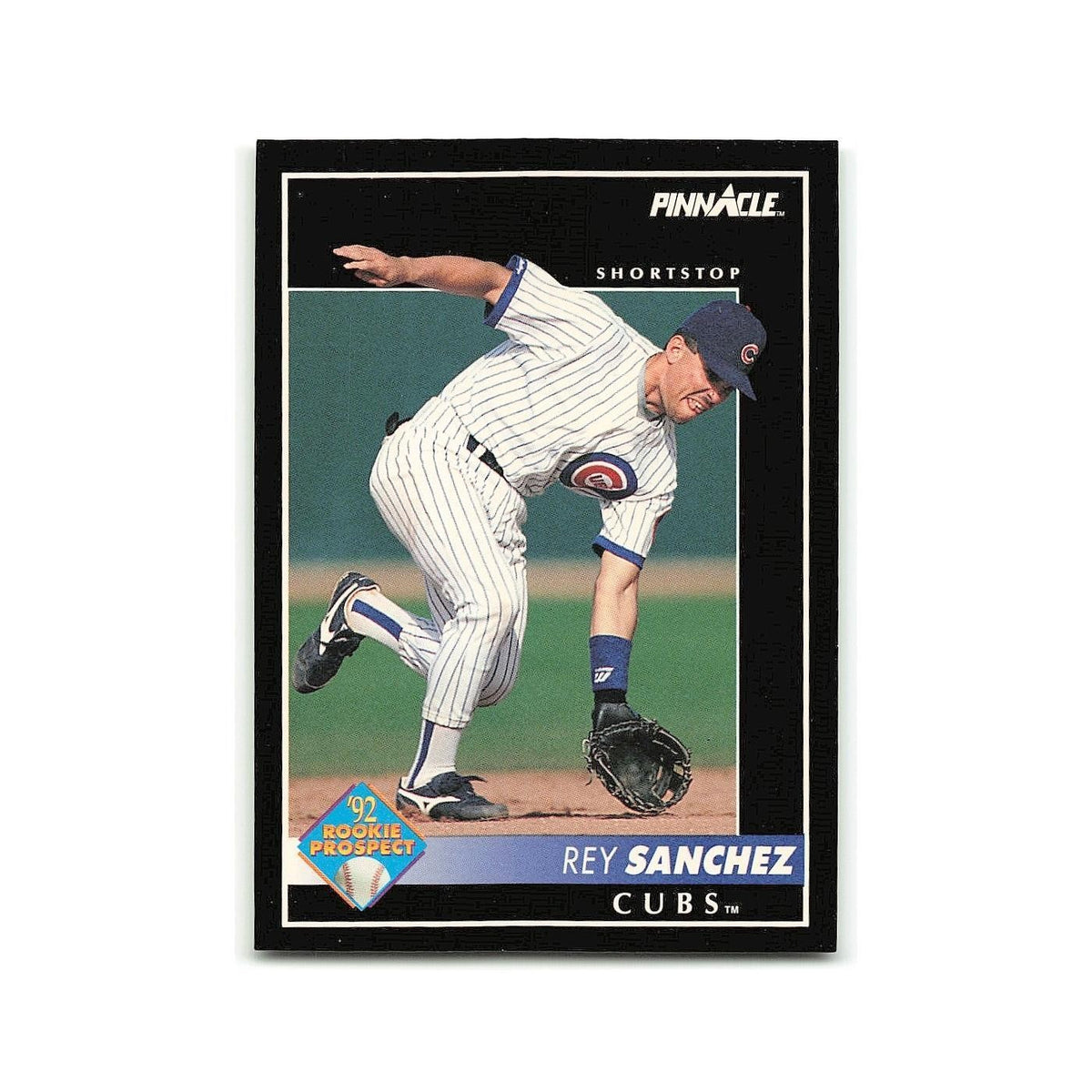Rey Sanchez Rookie 1992 Pinnacle #550 Chicago Cubs Baseball Card NM