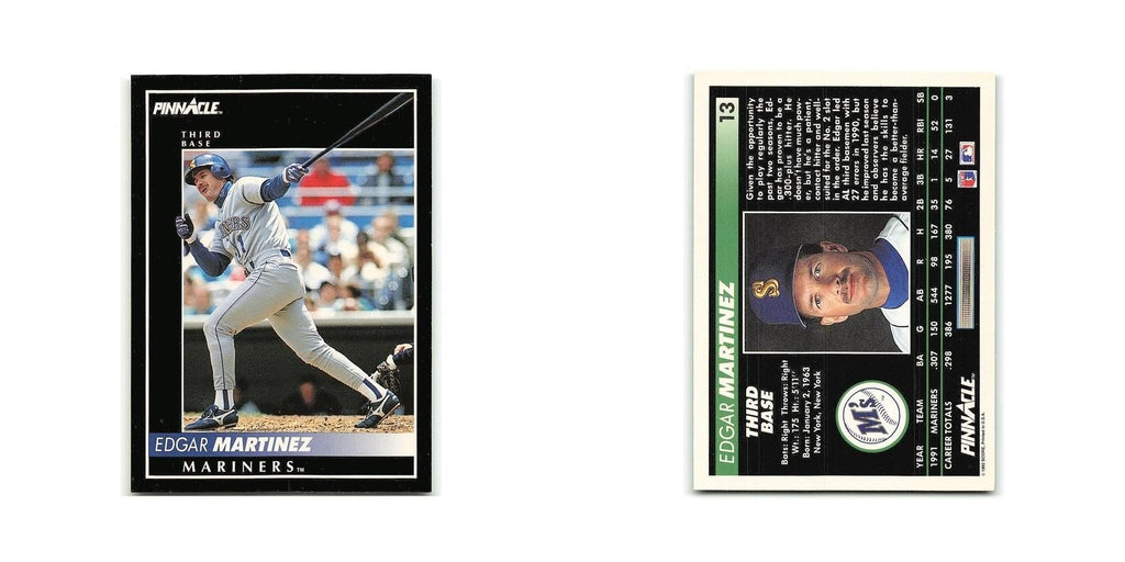 Edgar Martinez 1992 Pinnacle #13 Seattle Mariners Baseball Card NM