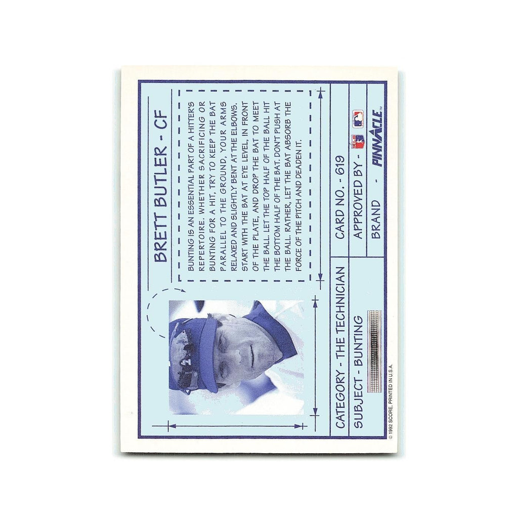 Brett Butler 1992 Pinnacle #133 Los Angeles Dodgers Baseball Card NM