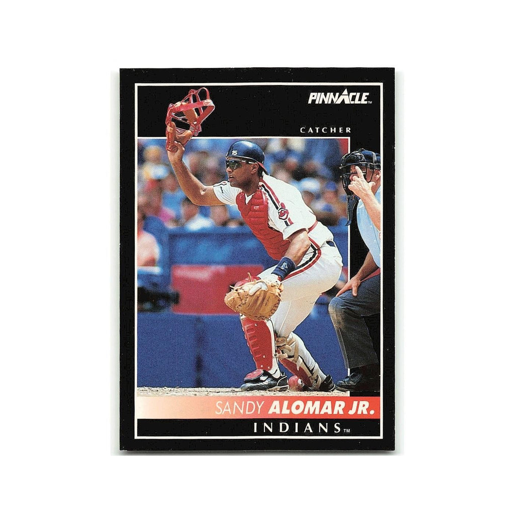Sandy Alomar Jr. 1992 Pinnacle #436 Cleveland Indians Baseball Card NM