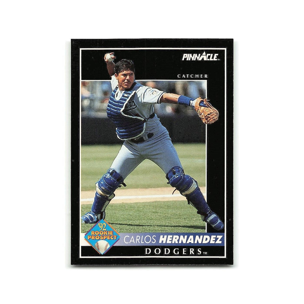 Carlos Hernandez Rookie 1992 Pinnacle #456 Los Angeles Dodgers Baseball Card NM