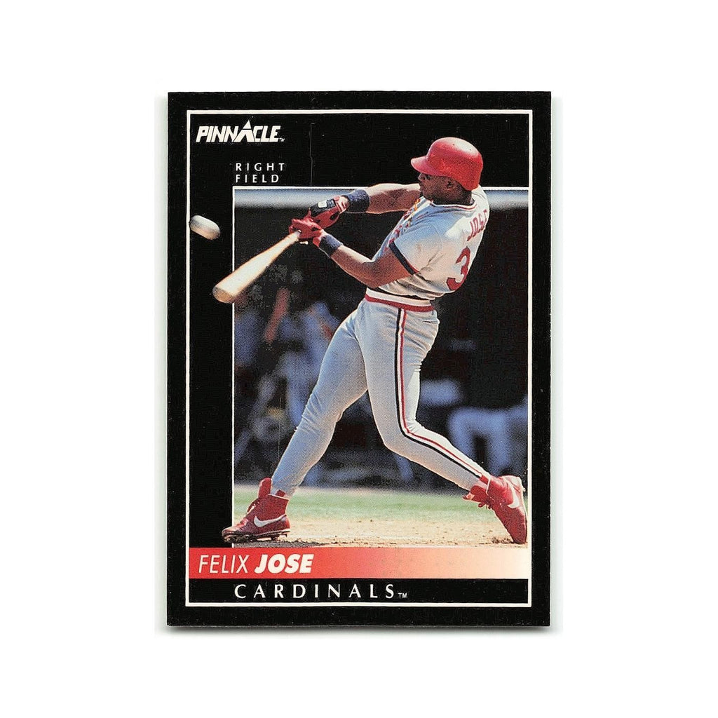 Felix Jose 1992 Pinnacle #159 St. Louis Cardinals Baseball Card NM