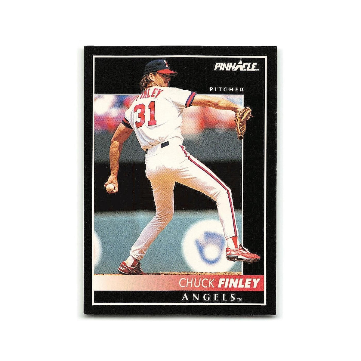 Chuck Finley 1992 Pinnacle #42 California Angels Baseball Card NM