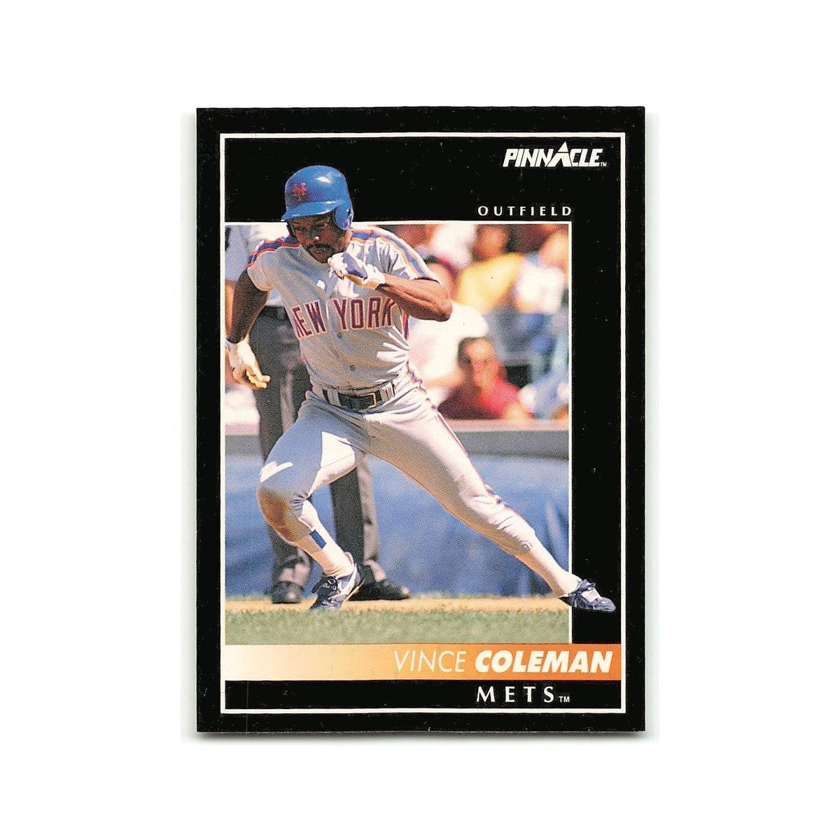 Vince Coleman 1992 Pinnacle #39 New York Mets Baseball Card NM