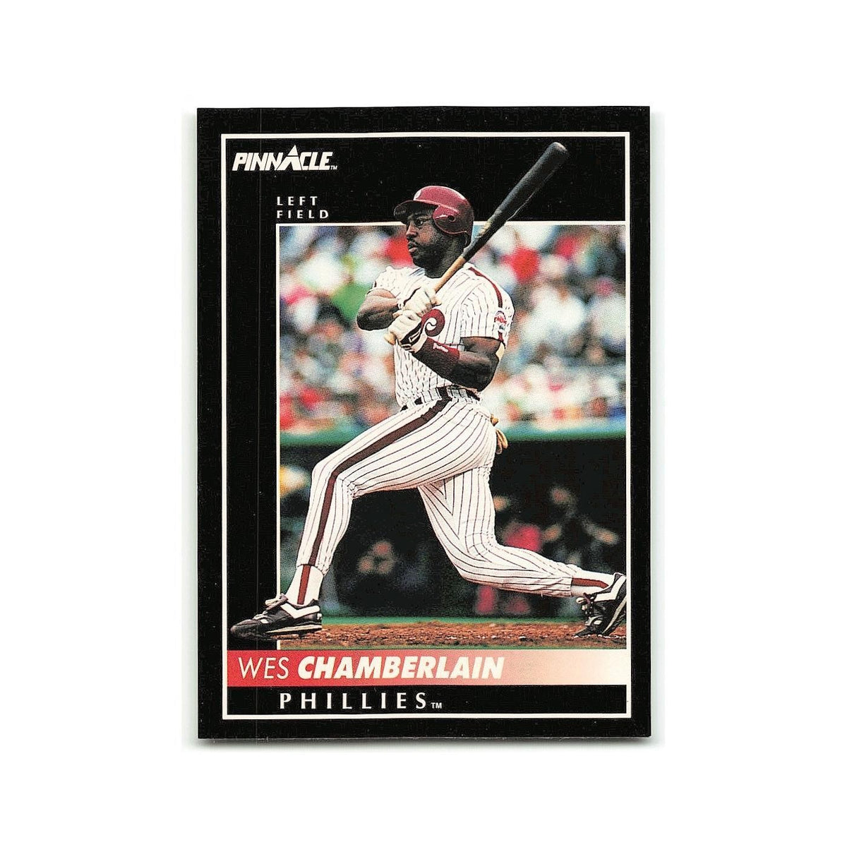 Wes Chamberlain 1992 Pinnacle #36 Philadelphia Phillies Baseball Card NM