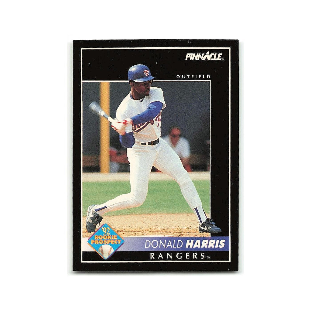 Donald Harris Rookie 1992 Pinnacle #597 Texas Rangers Baseball Card NM