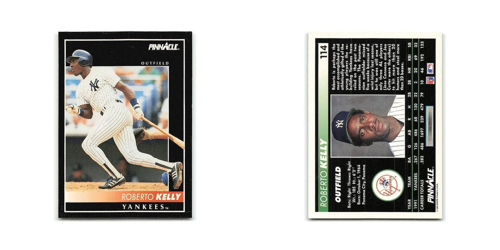Roberto Kelly 1992 Pinnacle #114 New York Yankees Baseball Card NM