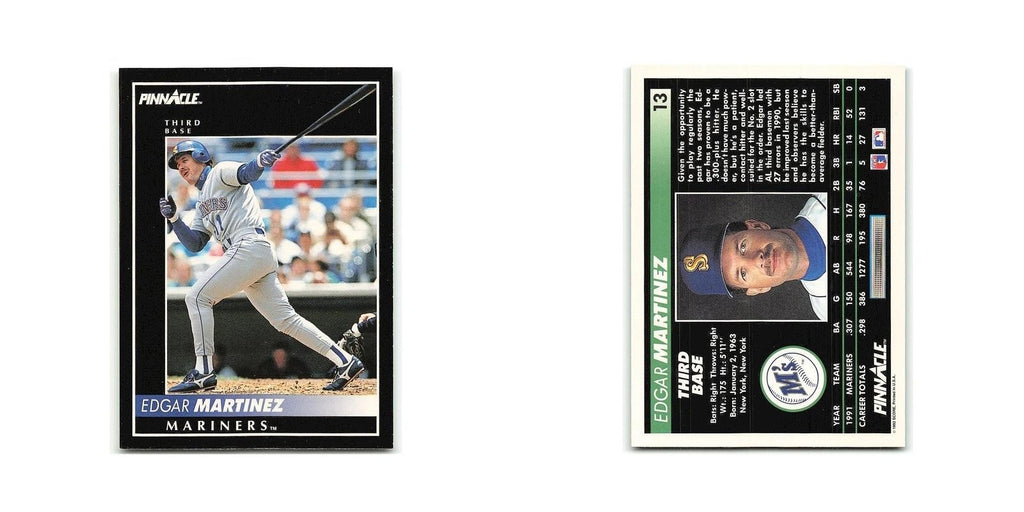 Edgar Martinez 1992 Pinnacle #13 Seattle Mariners Baseball Card NM