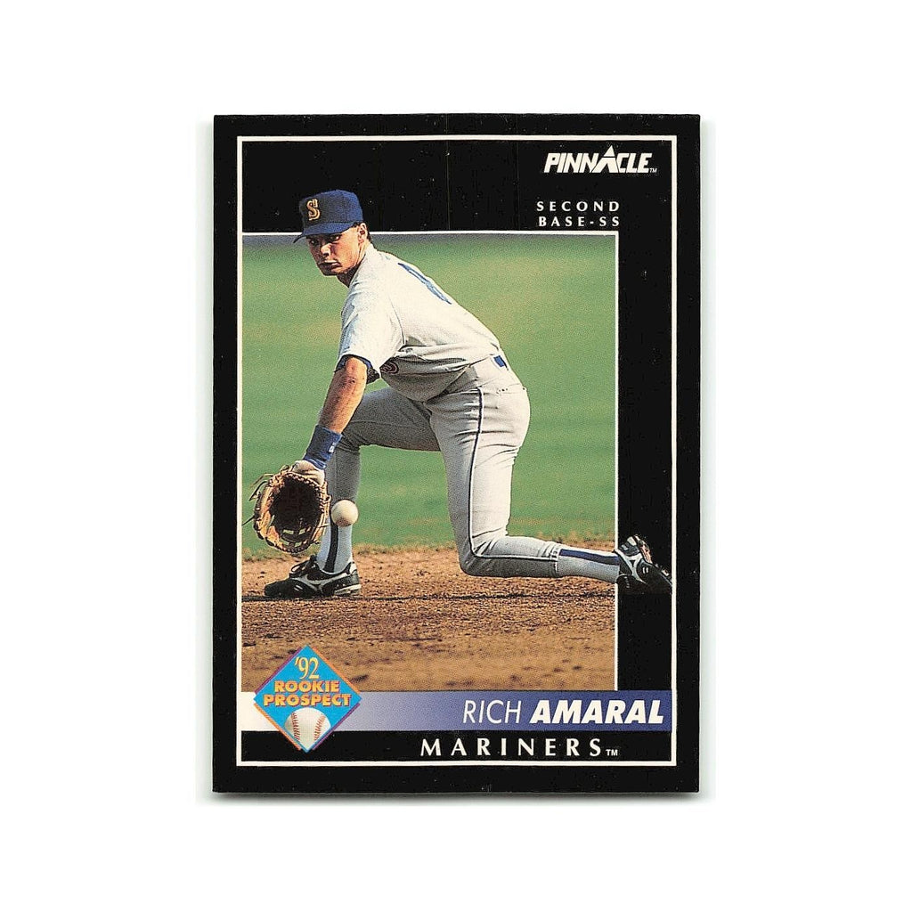 Rich Amaral Rookie 1992 Pinnacle #581 Seattle Mariners Baseball Card NM