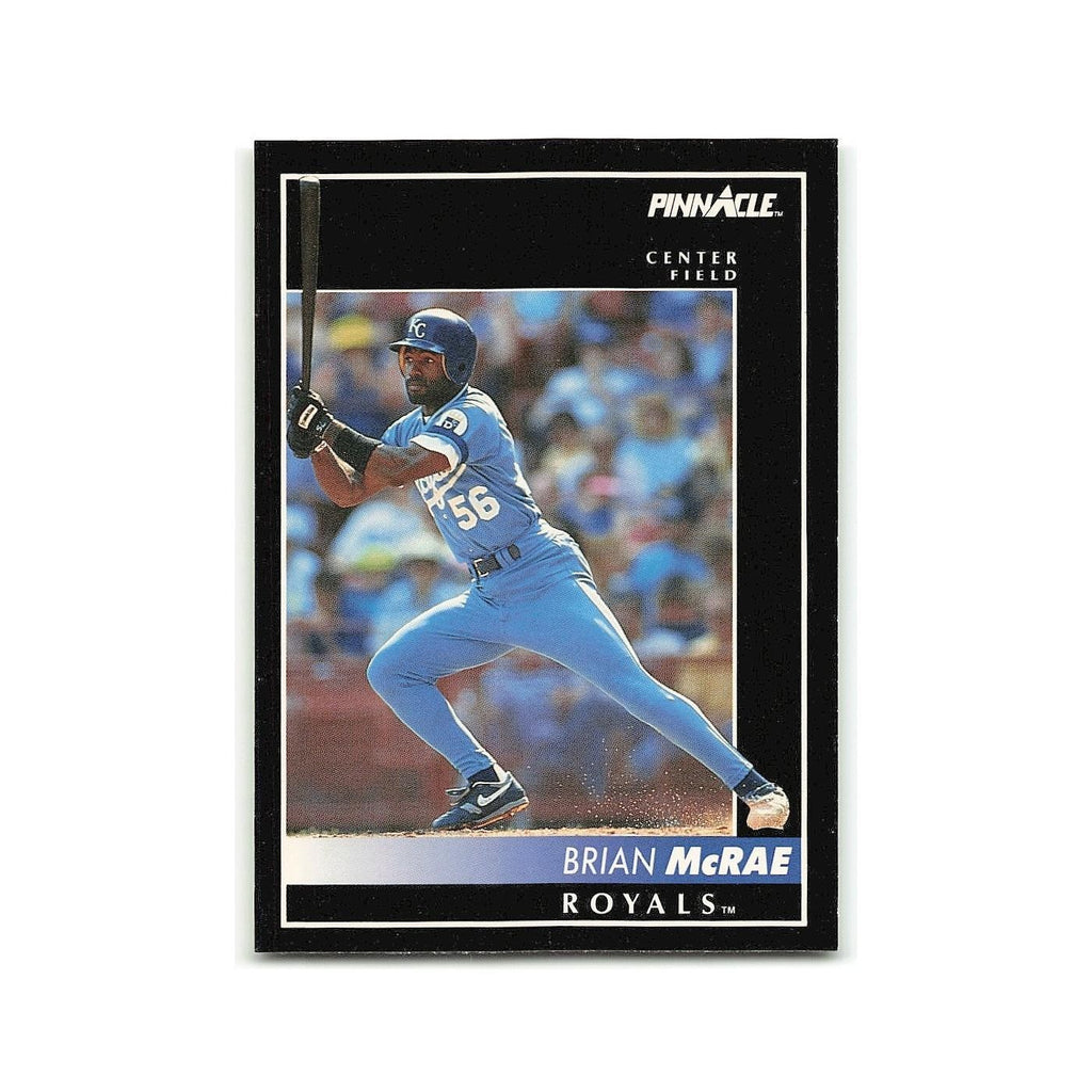 Brian McRae 1992 Pinnacle #117 Kansas City Royals Baseball Card NM