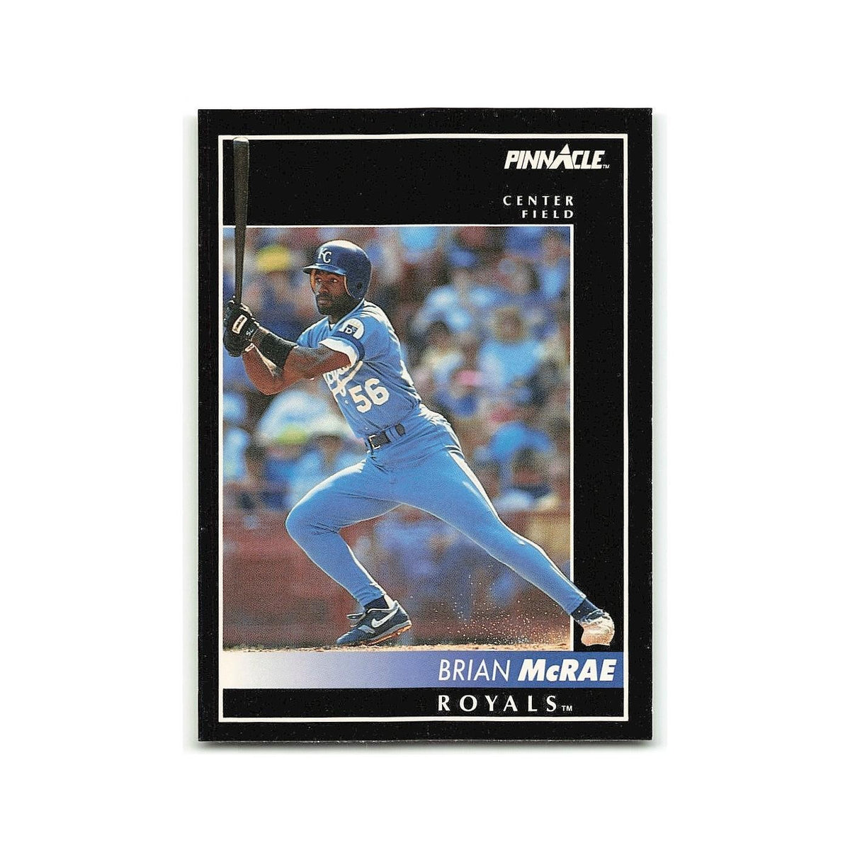 Brian McRae 1992 Pinnacle #117 Kansas City Royals Baseball Card NM