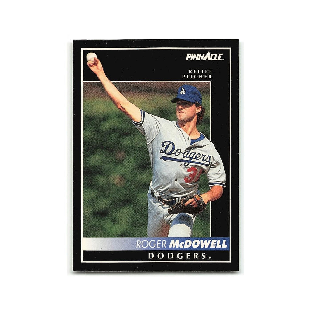 Roger McDowell 1992 Pinnacle #445 Los Angeles Dodgers Baseball Card NM
