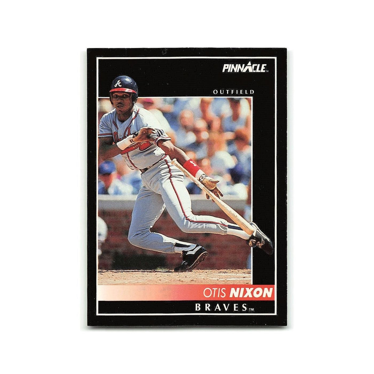 Otis Nixon 1992 Pinnacle #519 Atlanta Braves Baseball Card NM