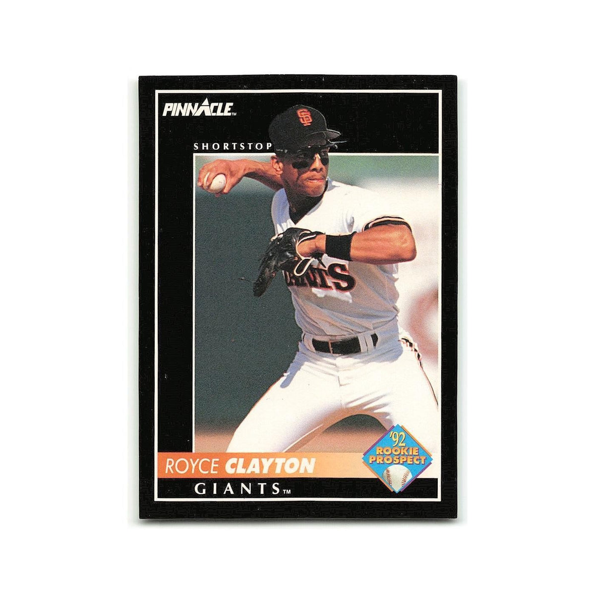 Royce Clayton Rookie 1992 Pinnacle #268 San Francisco Giants Baseball Card NM