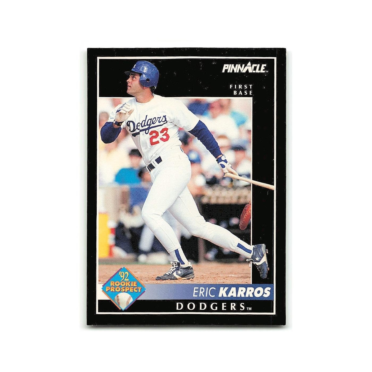Eric Karros Rookie 1992 Pinnacle #256 Los Angeles Dodgers Baseball Card NM