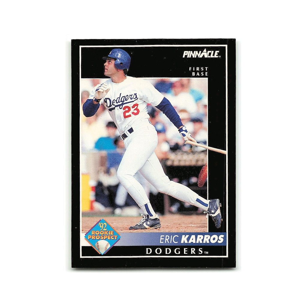 Eric Karros Rookie 1992 Pinnacle #256 Los Angeles Dodgers Baseball Card NM