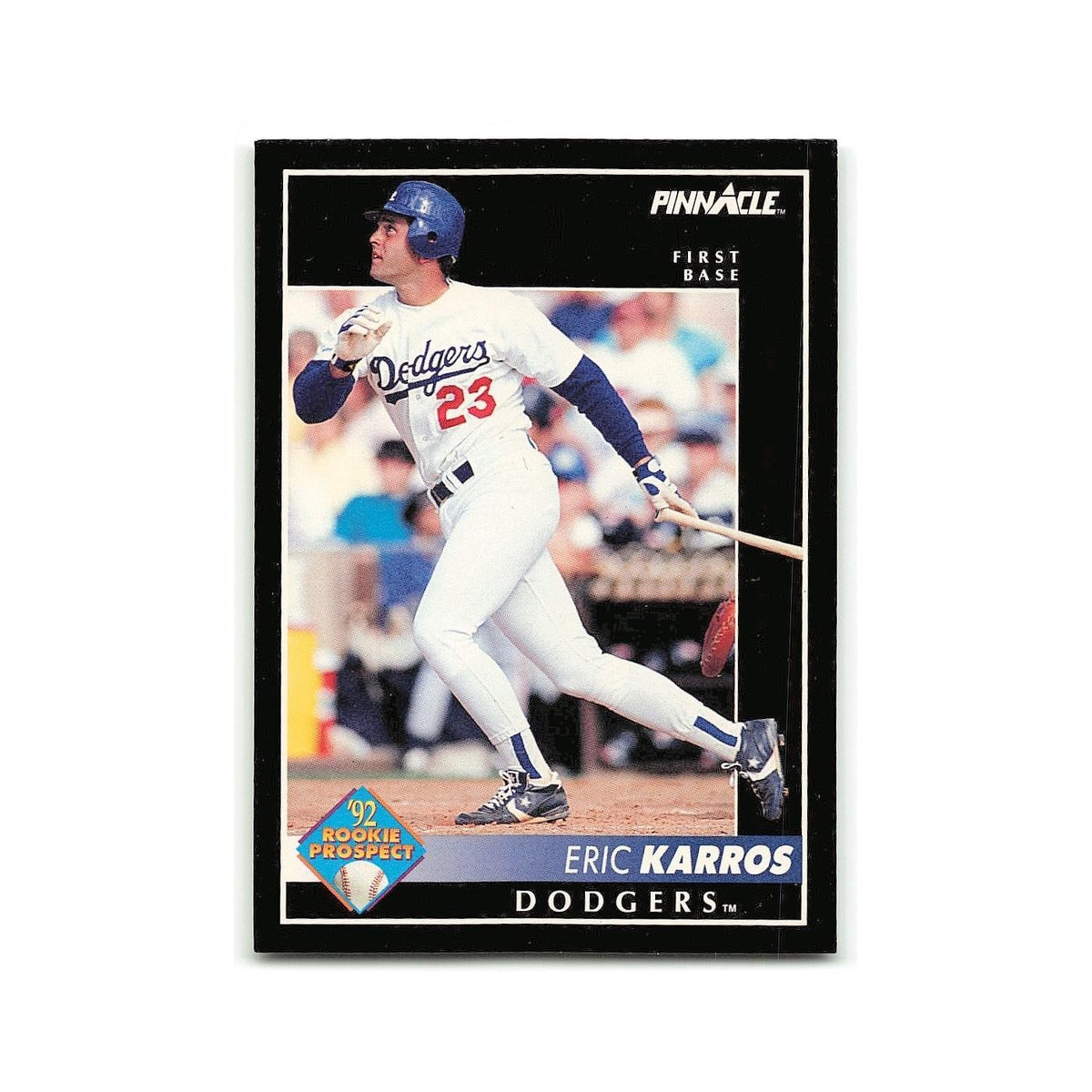 Eric Karros Rookie 1992 Pinnacle #256 Los Angeles Dodgers Baseball Card NM