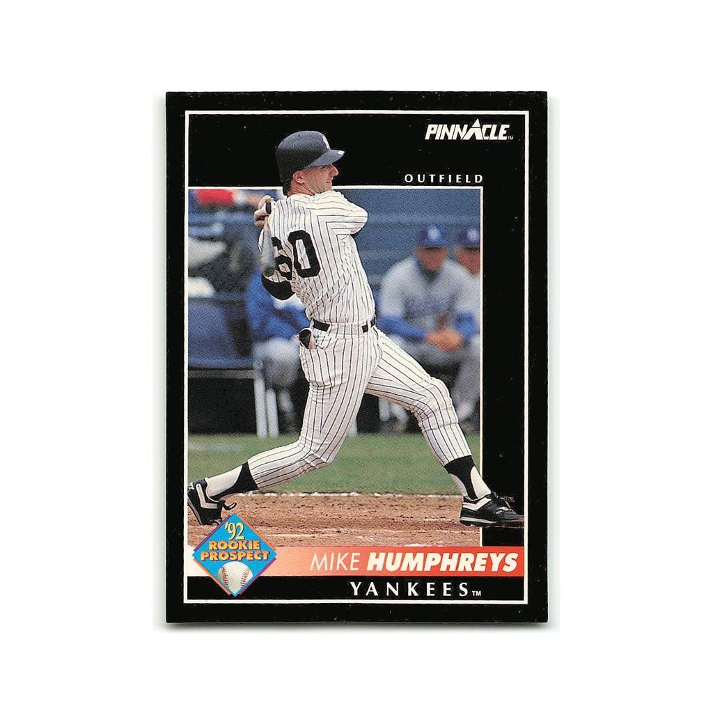 Mike Humphreys Rookie 1992 Pinnacle #277 New York Yankees Baseball Card NM