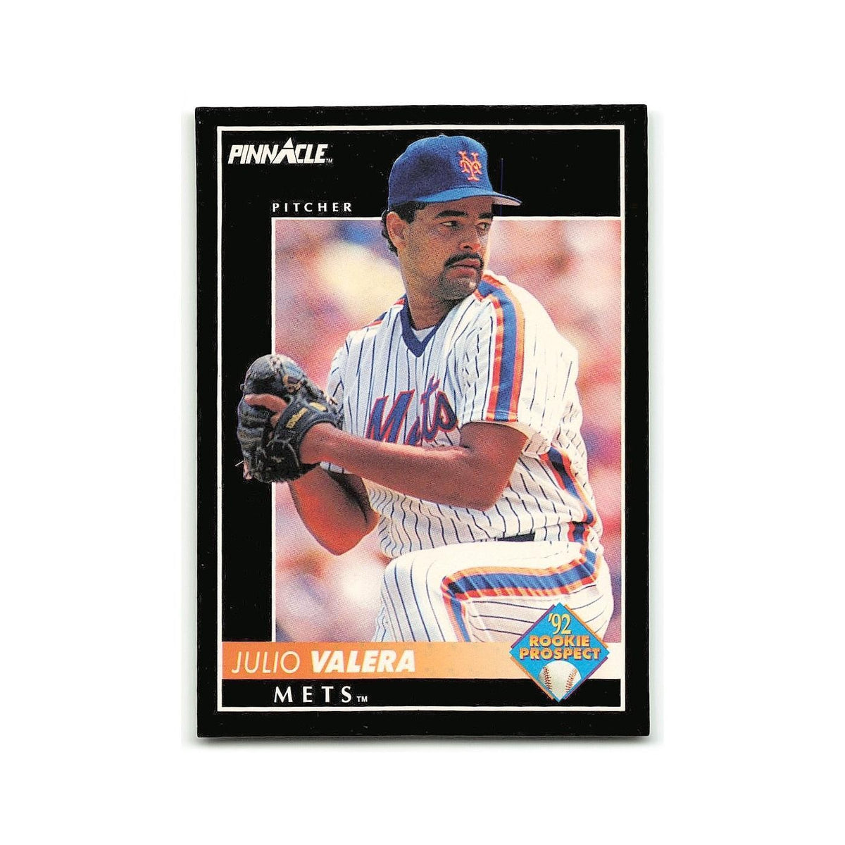 Julio Valera Rookie 1992 Pinnacle #267 New York Mets Baseball Card NM