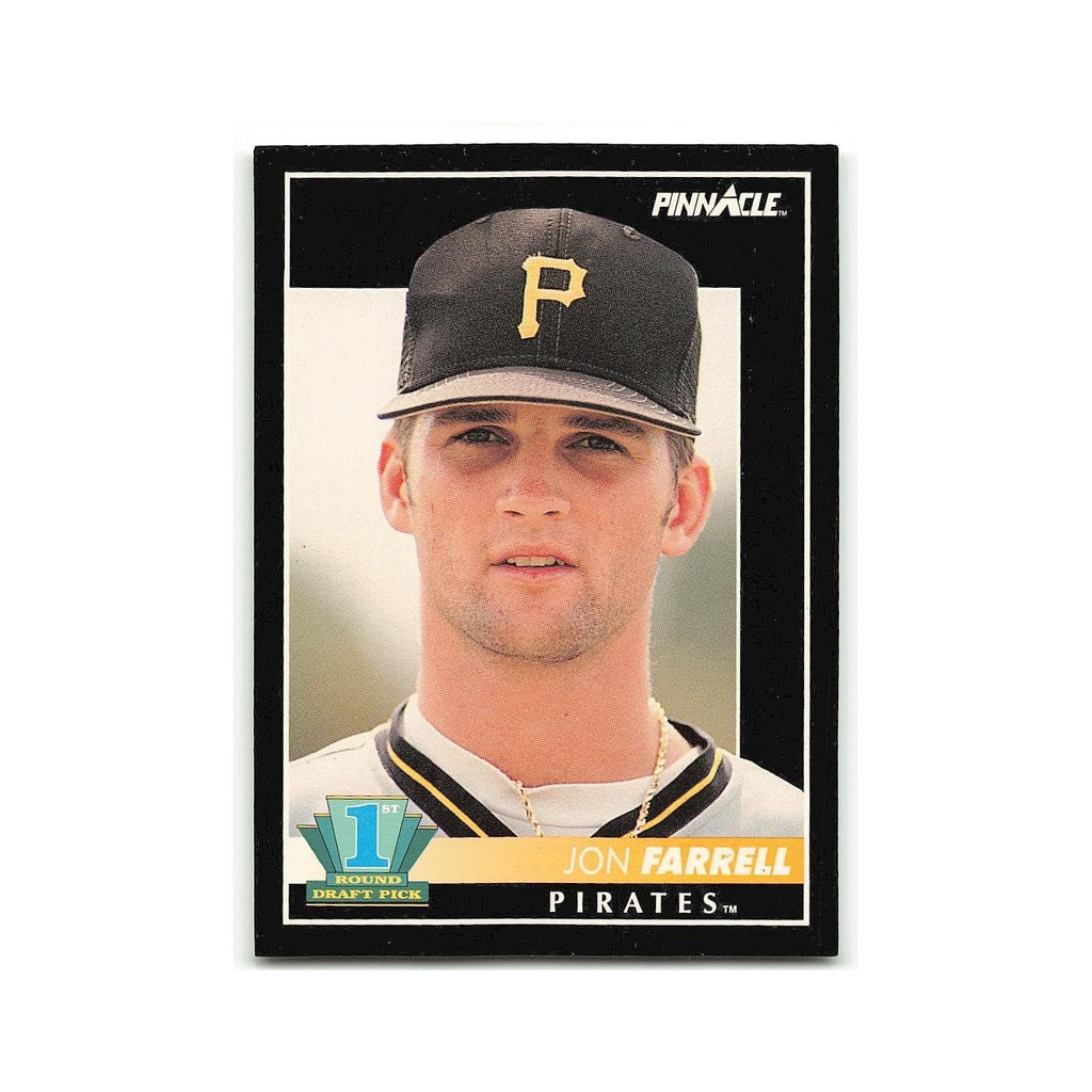 Jon Farrell Rookie 1992 Pinnacle #299 Pittsburgh Pirates Baseball Card NM