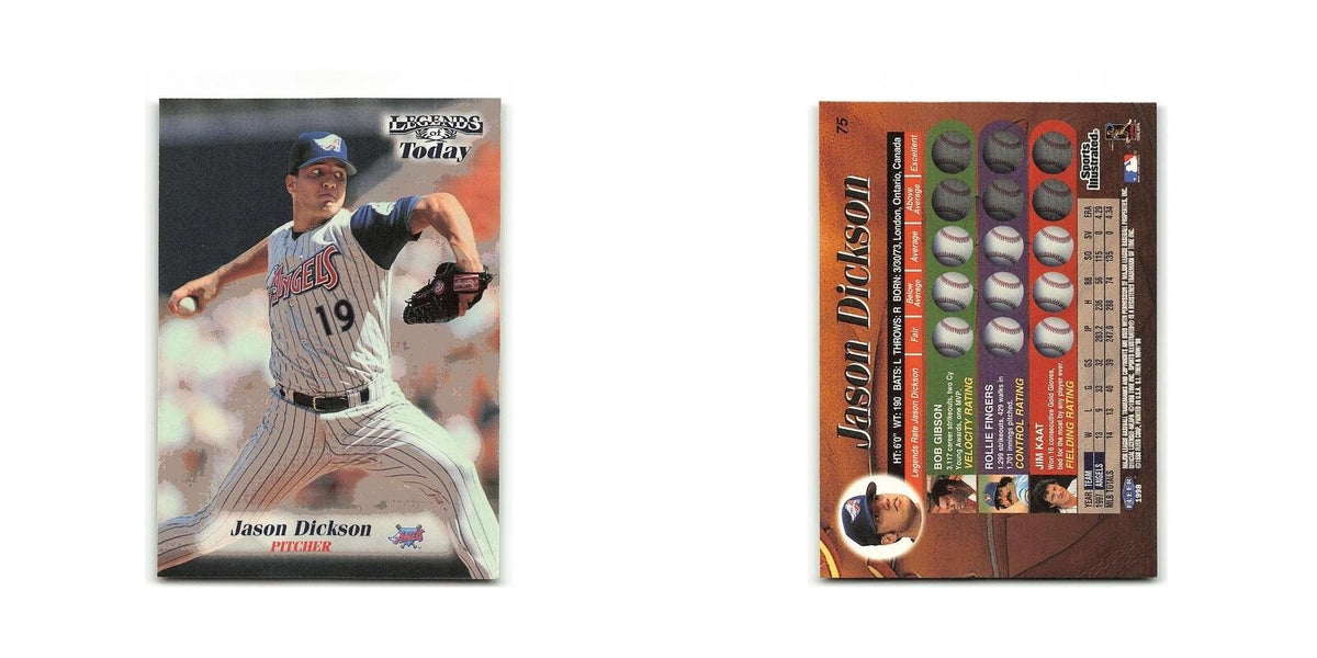 Jason Dickson Sports Illustrated World Fever 1998 Fleer #75 Anaheim Angels NM