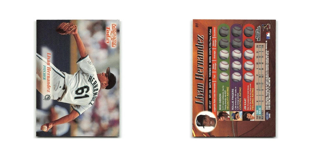 Livan Hernandez 1998 Fleer #91 Florida Marlins Baseball Card NM