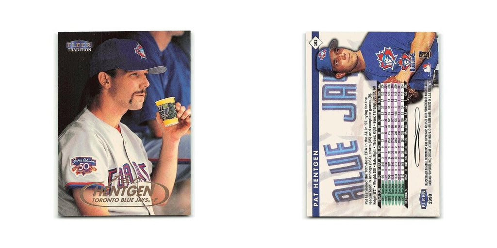 Pat Hentgen 1998 Fleer Tradition #101 Toronto Blue Jays Baseball Card NM