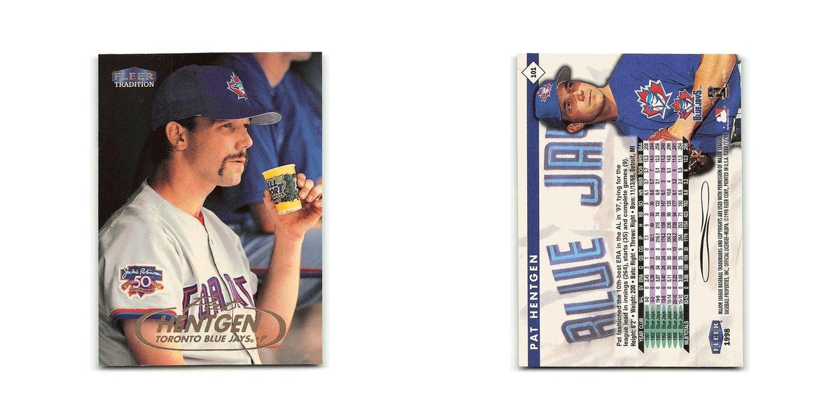 Pat Hentgen 1998 Fleer Tradition #101 Toronto Blue Jays Baseball Card NM