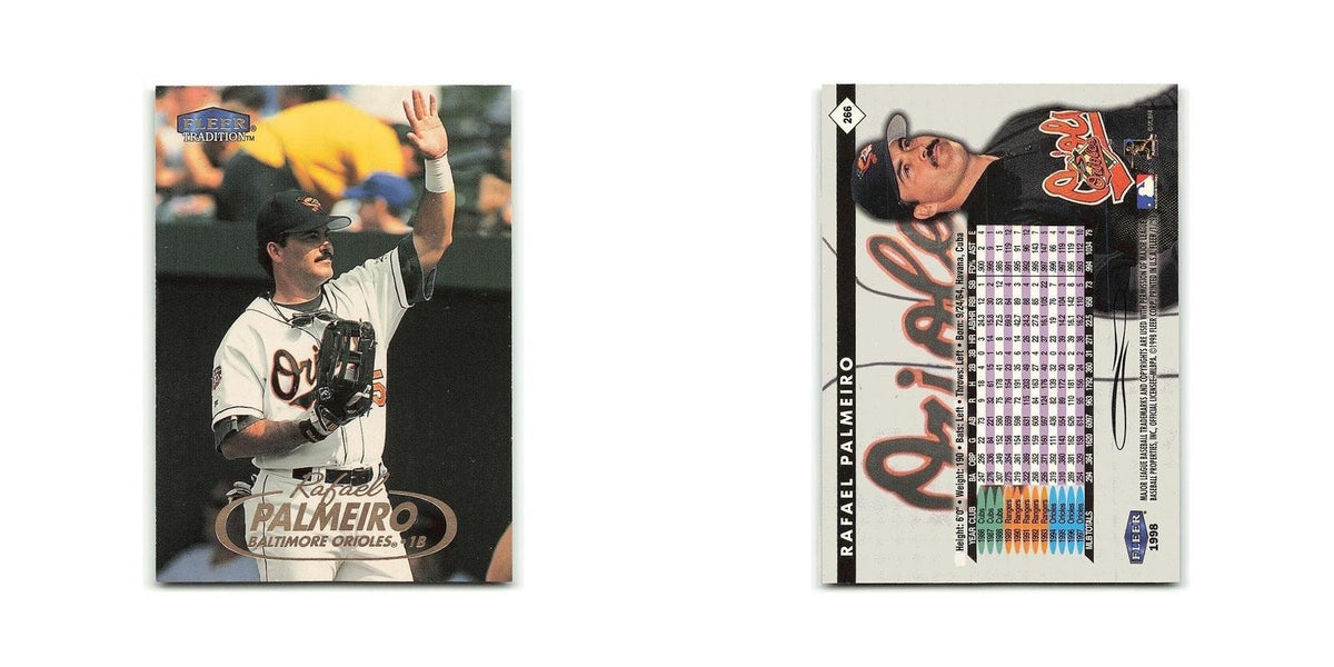 Rafael Palmeiro 1998 Fleer Tradition #266 Baltimore Orioles Baseball Card NM