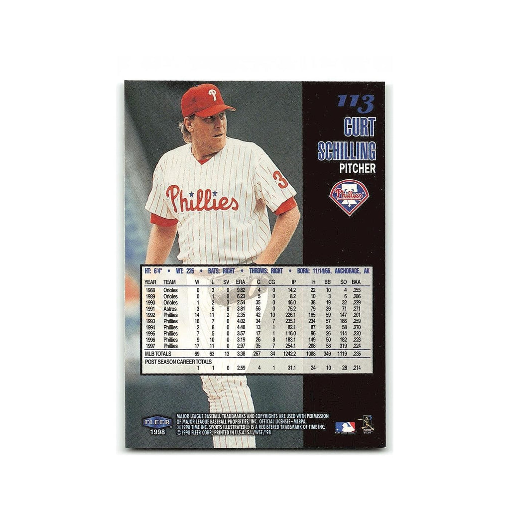 Curt Schilling Sports Illustrated World Fever 1998 Fleer #113 Phillies NM