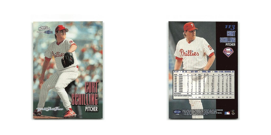 Curt Schilling Sports Illustrated World Fever 1998 Fleer #113 Phillies NM