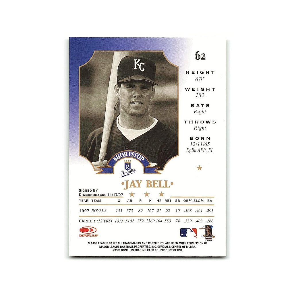 Jay Bell 1998 Leaf #62 Kansas City Royals Baseball Card NM