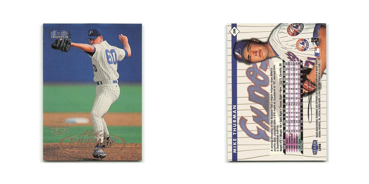 Mike Thurman 1998 Fleer Tradition #298 Montreal Expos Baseball Card NM