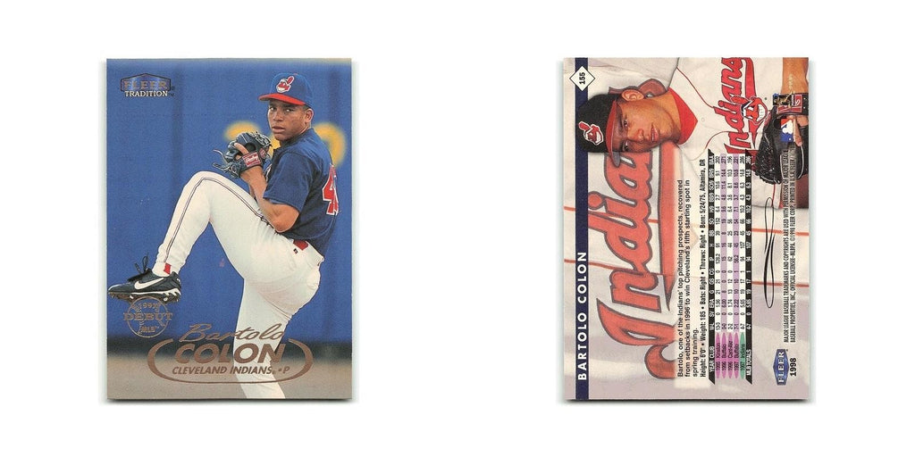 Bartolo Colon 1998 Fleer Tradition #155 Cleveland Indians Baseball Card NM