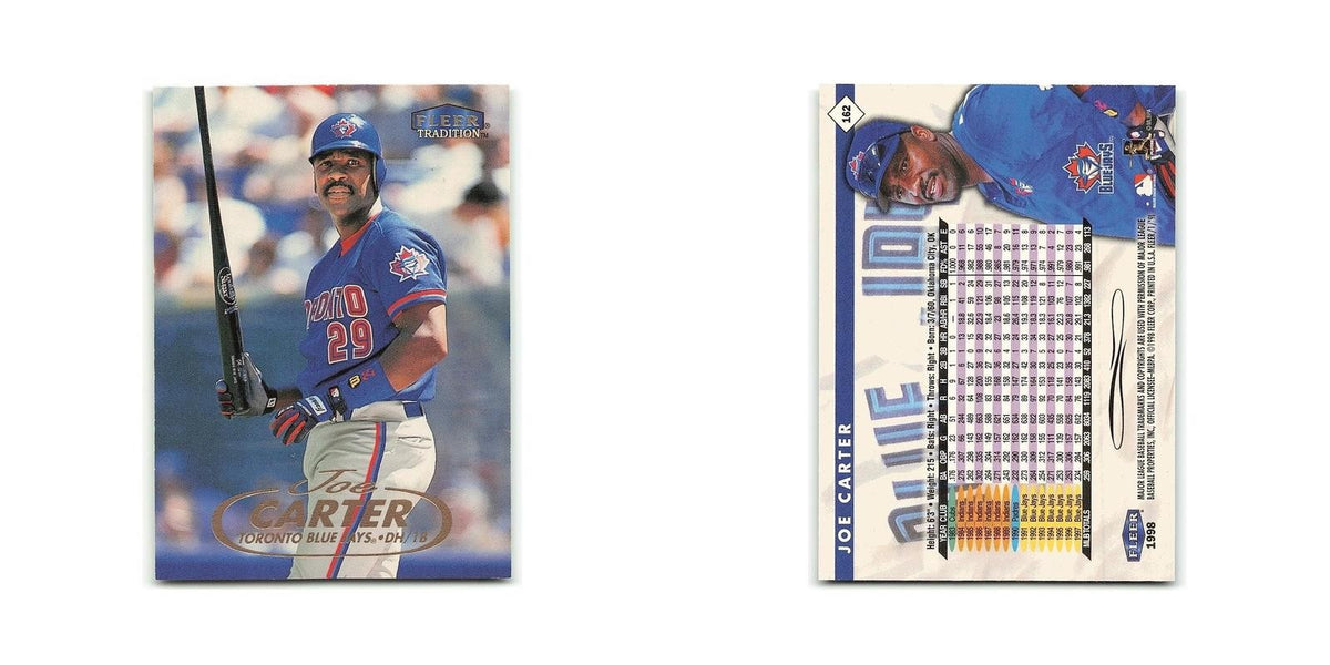 Joe Carter 1998 Fleer Tradition #162 Toronto Blue Jays Baseball Card NM