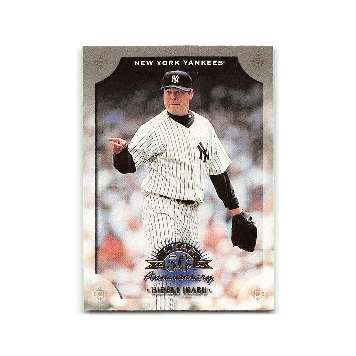 Hideki Irabu 1998 Leaf #58 New York Yankees Baseball Card NM