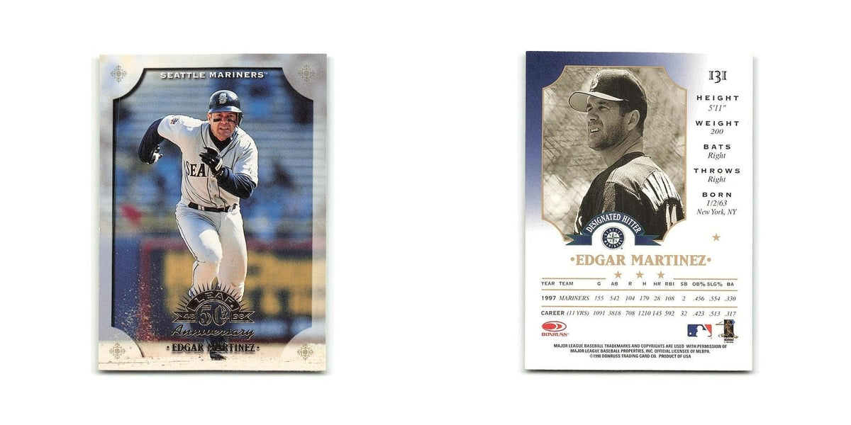 Edgar Martinez 1998 Leaf #131 Seattle Mariners Baseball Card NM