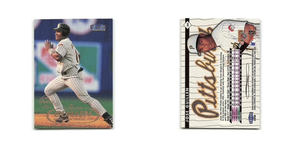 Jose Guillen 1998 Fleer Tradition #283 Pittsburgh Pirates Baseball Card NM