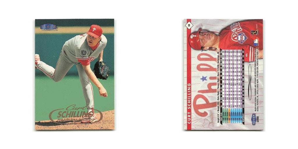 Curt Schilling 1998 Fleer Tradition #38 Philadelphia Phillies Baseball Card NM
